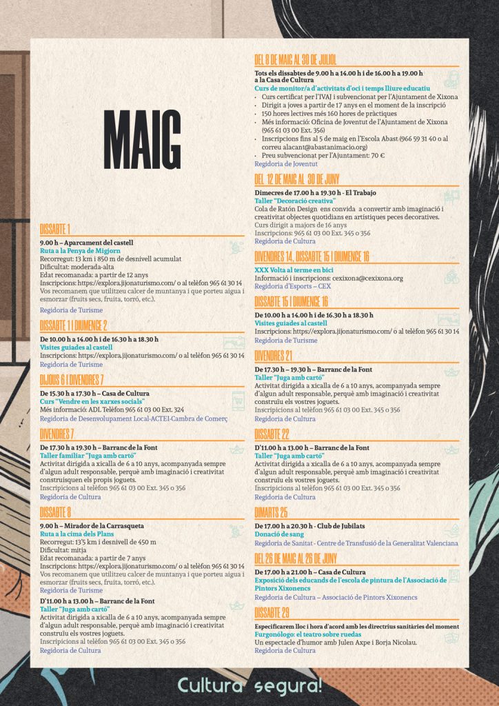 Agenda Cultural Maig