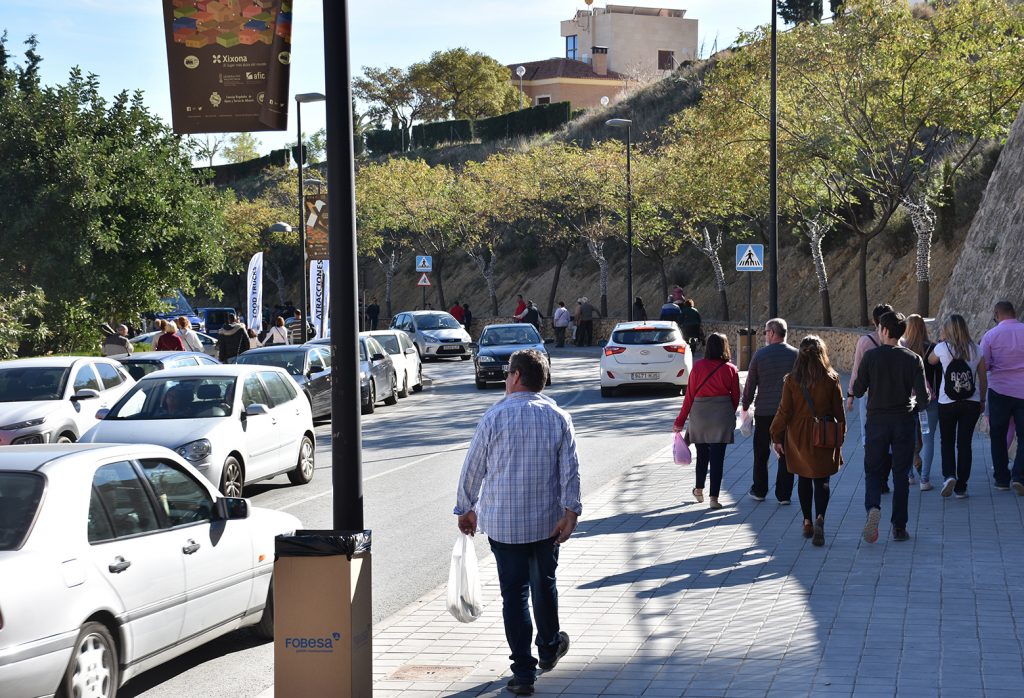 Accesos a la Feria de Navidad de Jijona