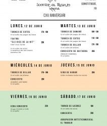 CXV Aniversari de la Societat El Trabajo