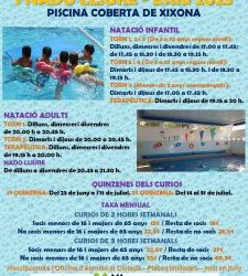 Abierto el plazo de inscripción de los cursos de verano de natación y aquagym